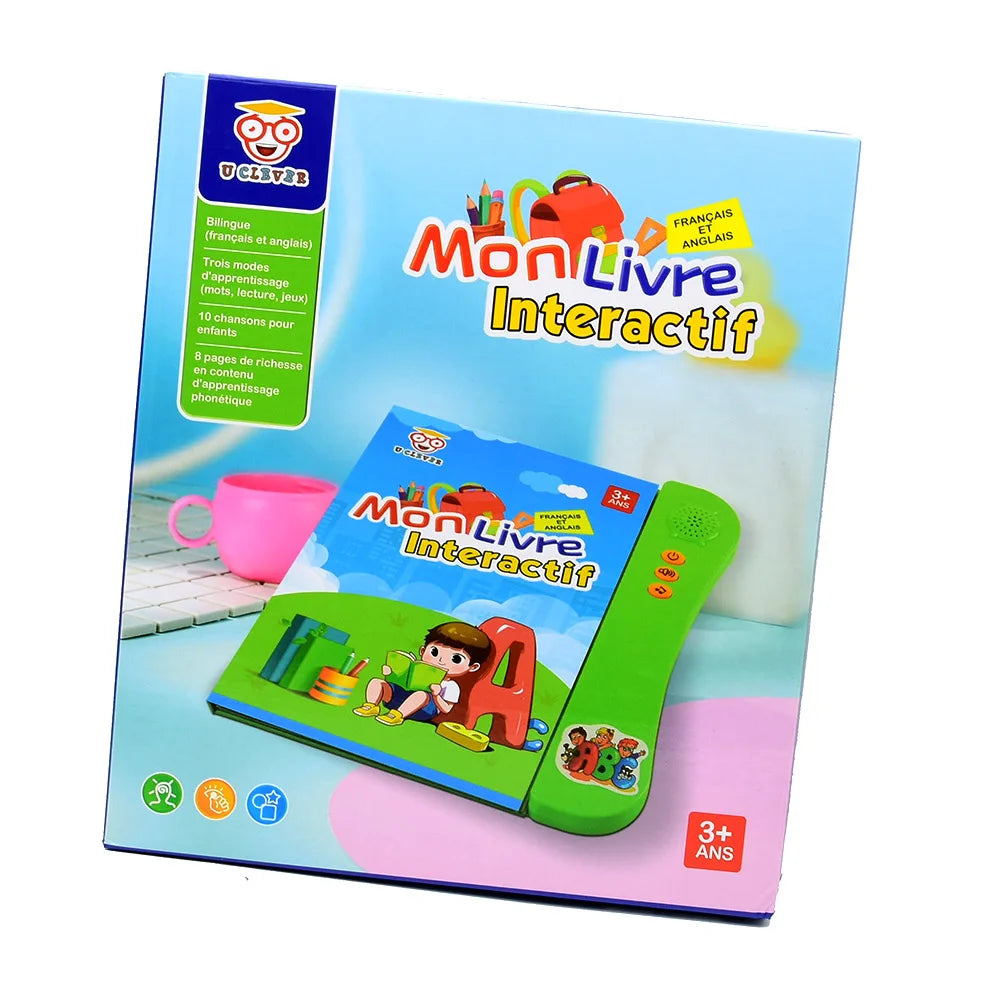 Kids Talking Book – French & English Interactive Early Education Language Learning Toy