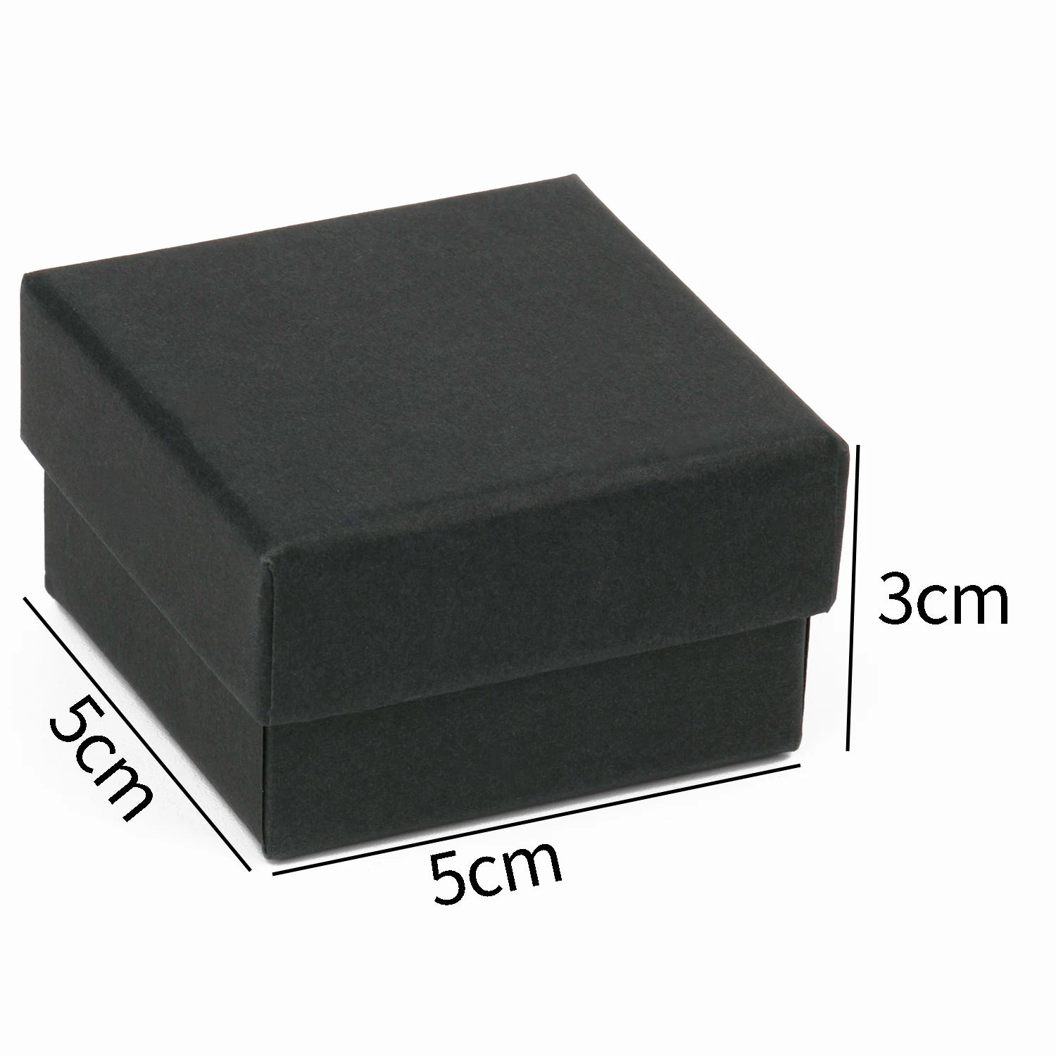 1PCS Black Square Jewelry Display Gifts Box Organizer Engagement for Ring Earring Brooch Necklace Bracelet Packaging Boxes