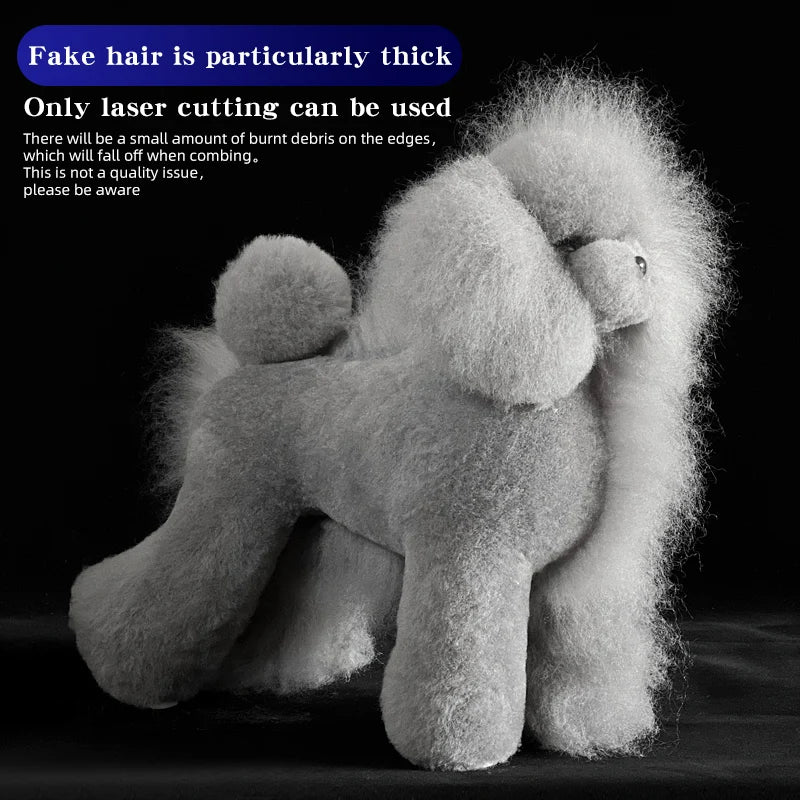 Teddy dog pet professional beauty simulation wig model practice special skeleton environmentally friendly PE material scissors