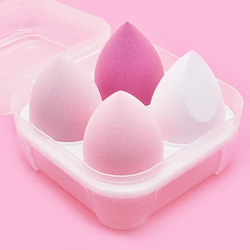 4-16pc Makeup Sponge Powder Puff Dry and Wet Combined Beauty Cosmetic Ball Foundation Powder Puff Bevel Cut Make Up Sponge Tools