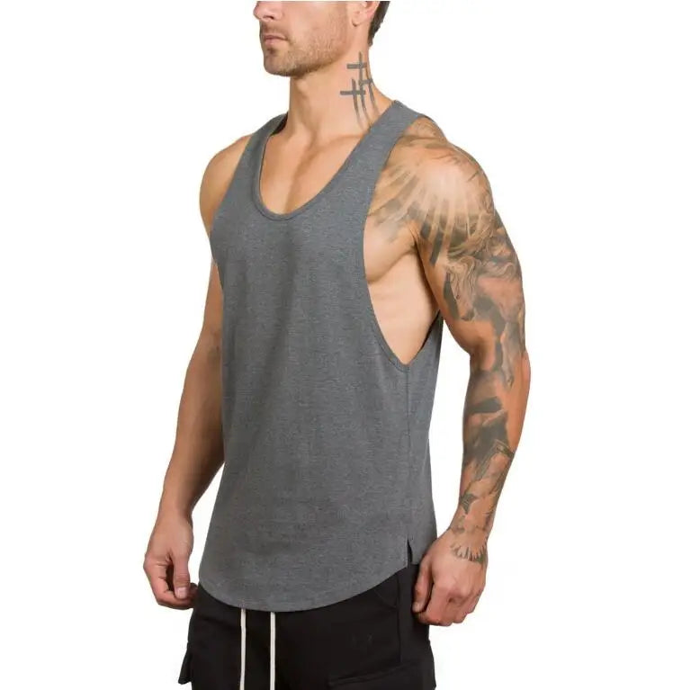 Men's Bodybuilding Gym Stringer Tank Top – Muscle Fit Workout Vest