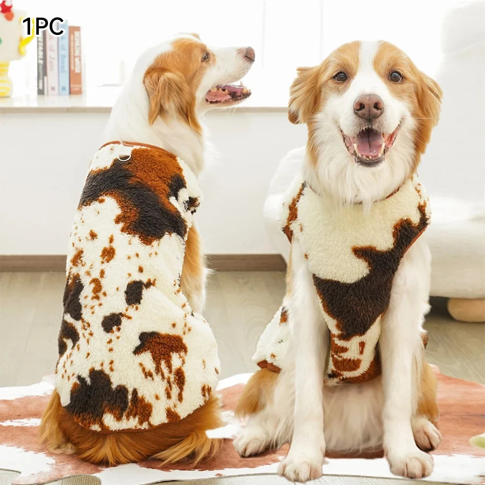 Soft Flannel Dog Pajamas – Warm Winter Vest for Small, Medium & Large Dogs (2.5–35kg)