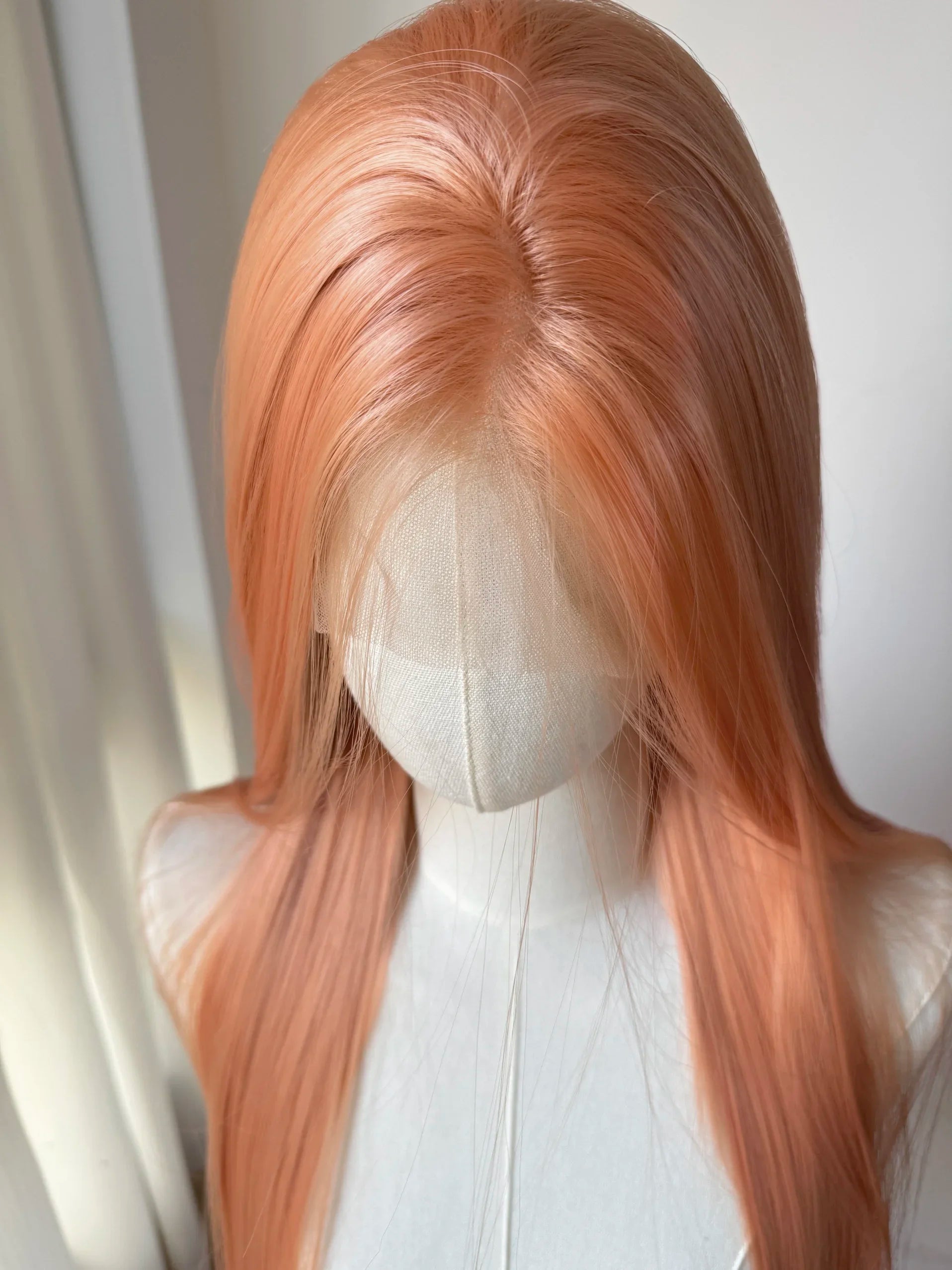 Light Orange Wig 13x4 Lace Front Wigs for Women Long Straight Hair Headband Wig for Cosplay Synthetic Lace Front Wig косплей