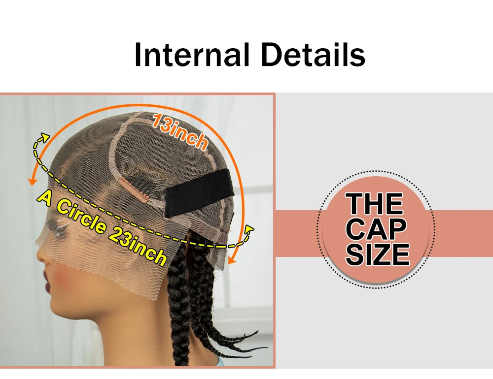 Synthetic Cornrow Braided Wigs Full Lace Short Cute Bob Wigs for Women Girls 14inch Lace Frontal Braided Lace Wig with Baby Hair