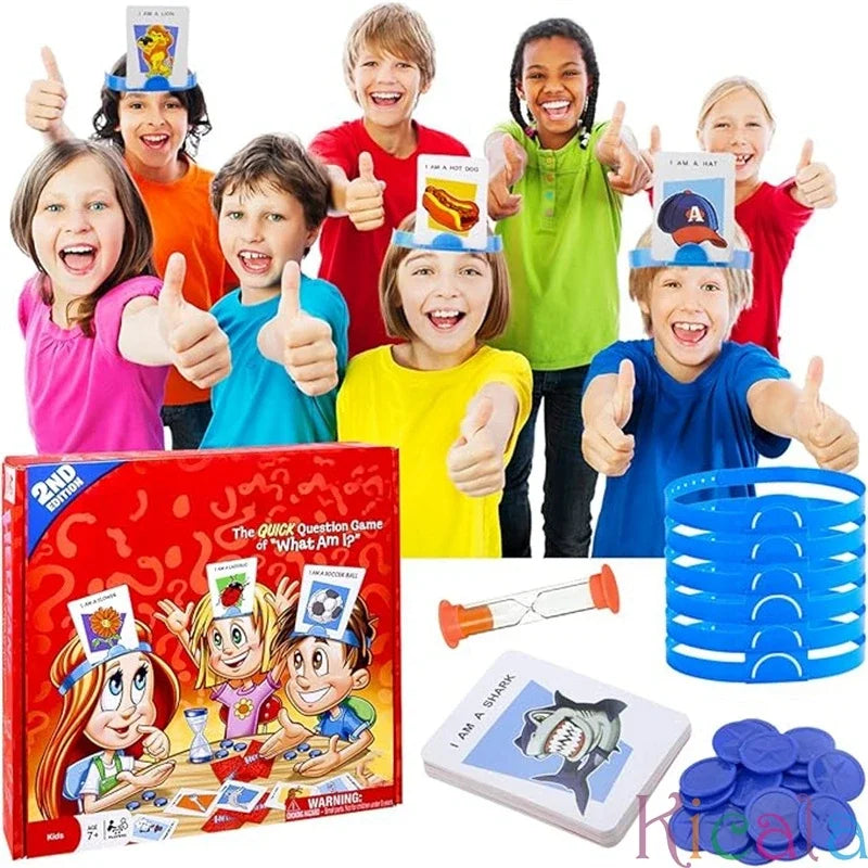 Kids Picture Guessing Board Game – Who Is It? Family Party Game for Children
