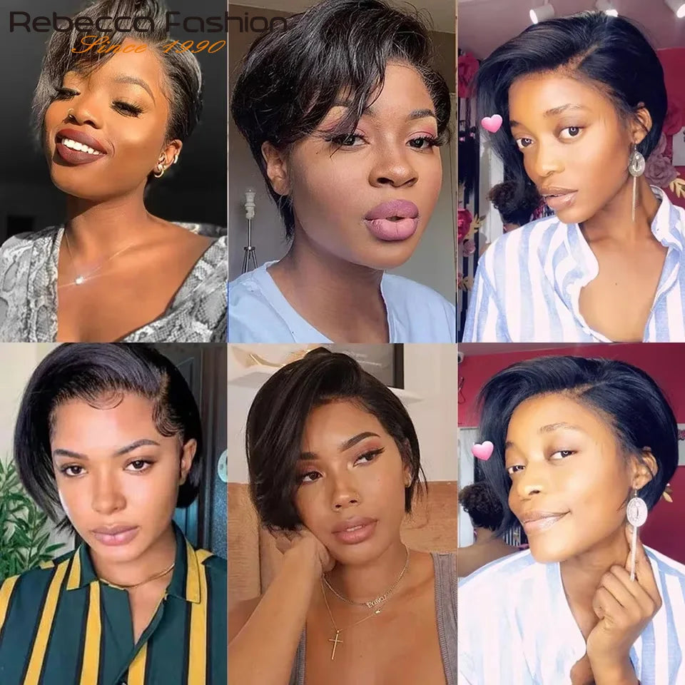 The Effortless Pixie Bob — Glueless Short Cut, 5x1 Lace Part | 100% Peruvian Human Hair | No Glue, No Fuss