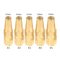 Gas Brazing Torch Nozzle H01-2 – 5-Pack Professional Welding Torch Tips