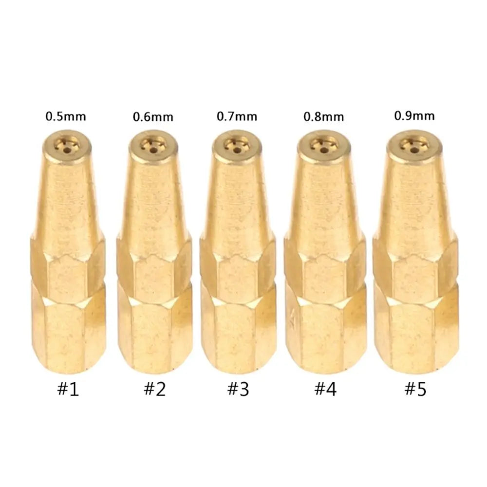 Gas Brazing Torch Nozzle H01-2 – 5-Pack Professional Welding Torch Tips
