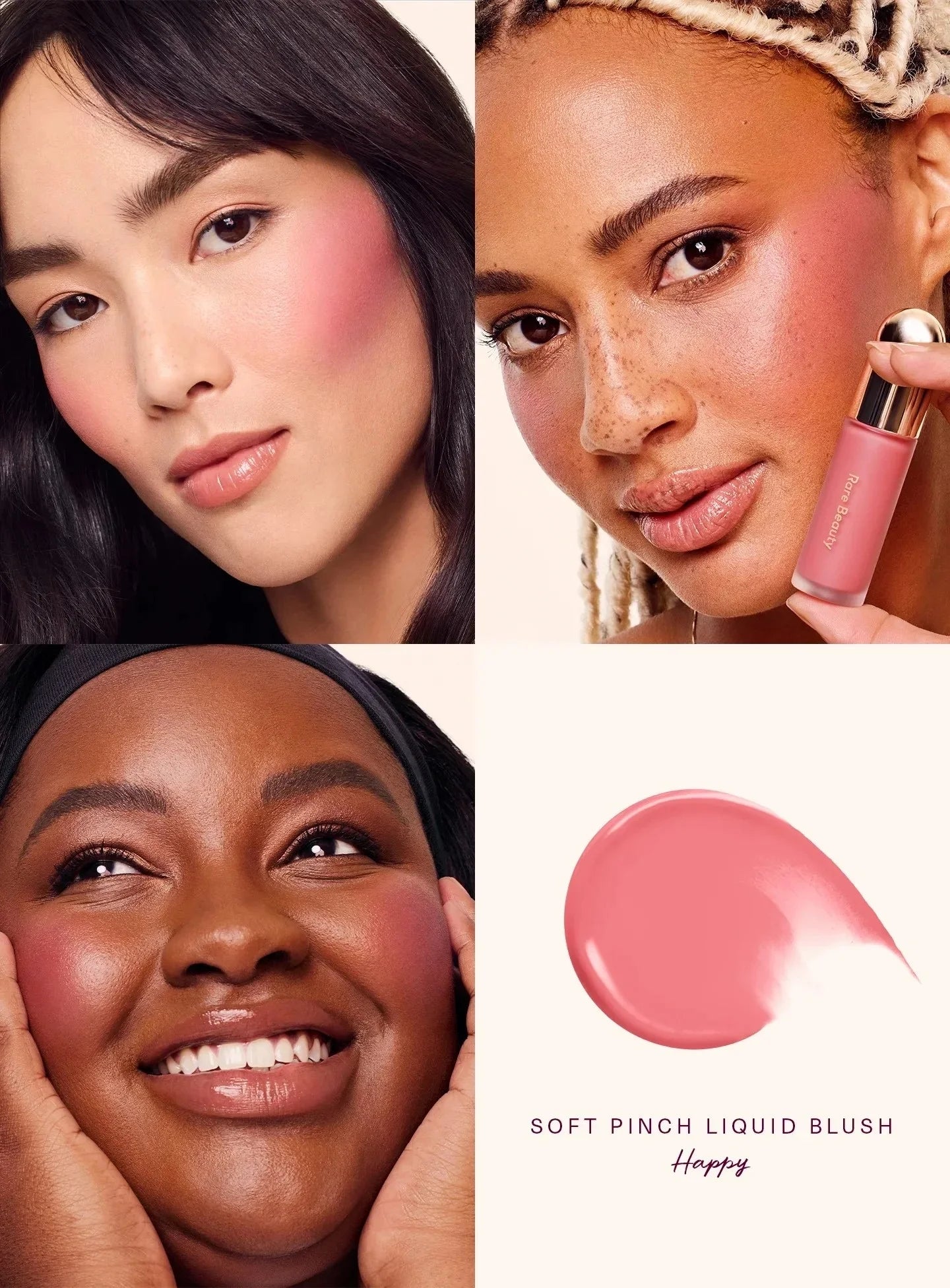 Rare Beauty Matte Liquid Blush – Long-Lasting Soft-Focus Sweatproof Waterproof Formula