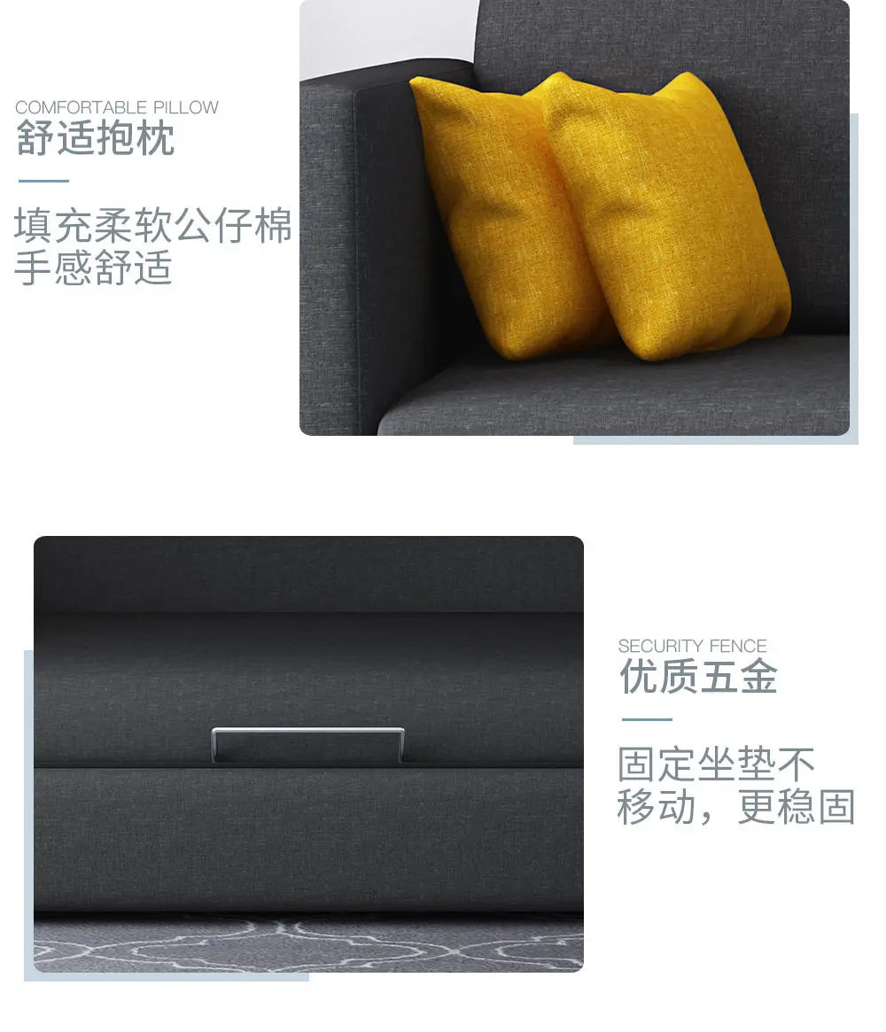 Apartment Multifunctional Sleeper Sofa – Luxury Comfortable Soft Adults Sofa