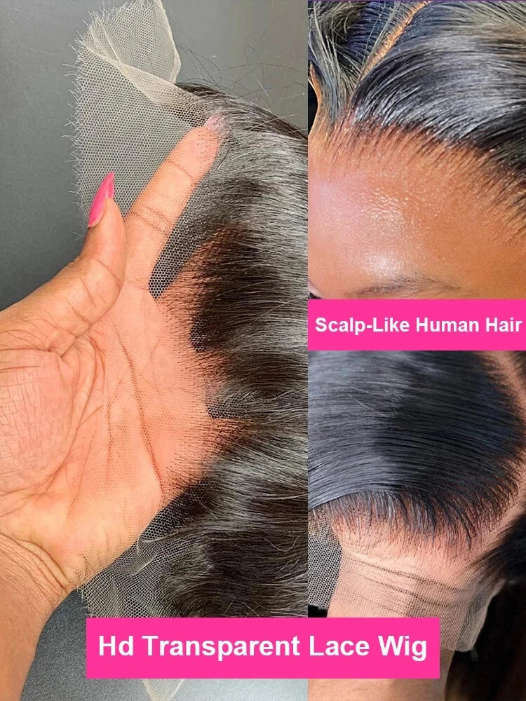 200 Density Straight Lace Front Wig Human Hair 13x4 HD Lace Front Wig for Women - Pre Plucked, Pre Cut, Bye Bye Knots