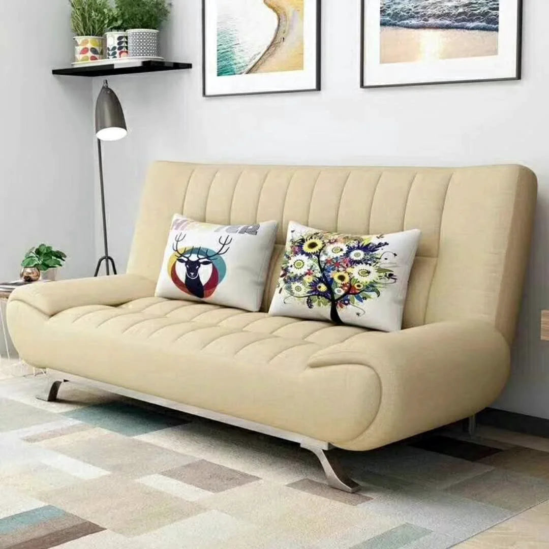 PU Leather Foldable Sofa Bed – Modern Office & Living Room Convertible Sofa