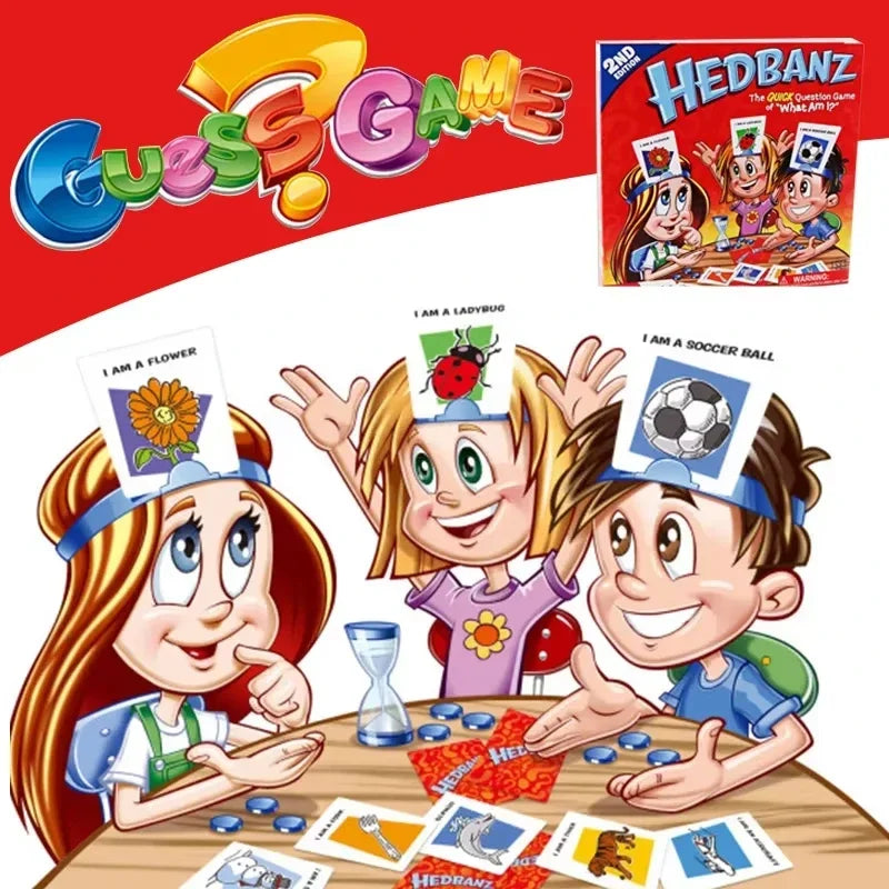 Kids Picture Guessing Board Game – Who Is It? Family Party Game for Children