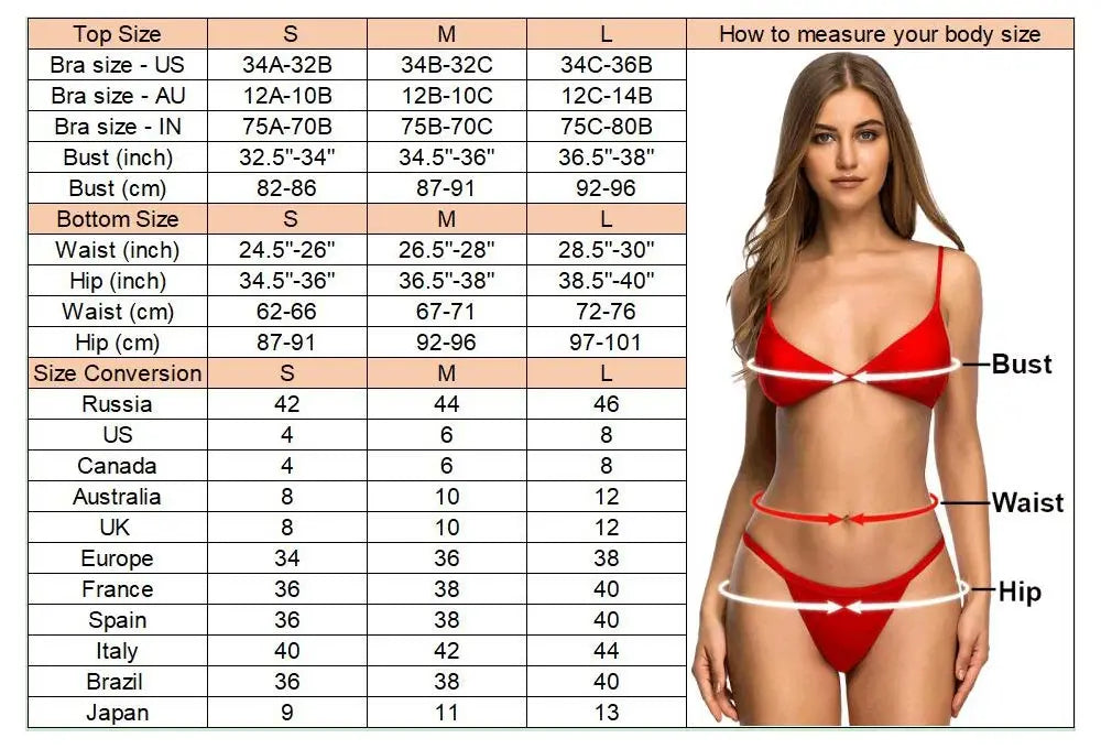 Brazilian Halter Bikini Set – Women's Padded Two-Piece Swimsuit (7 Colors)