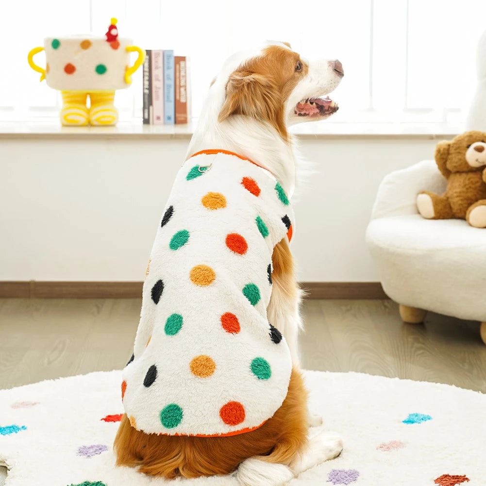 Soft Flannel Dog Pajamas – Warm Winter Vest for Small, Medium & Large Dogs (2.5–35kg)