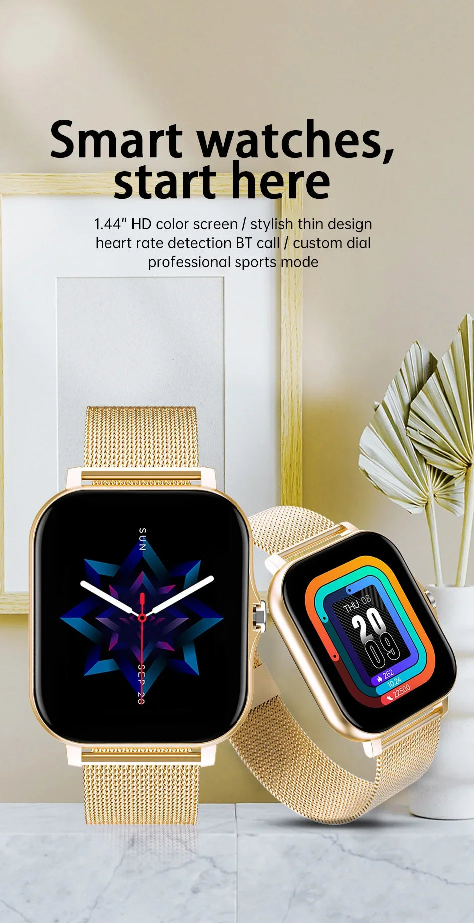 Bluetooth Call Smartwatch – 1.83" Sports Fitness Watch for Android & iOS