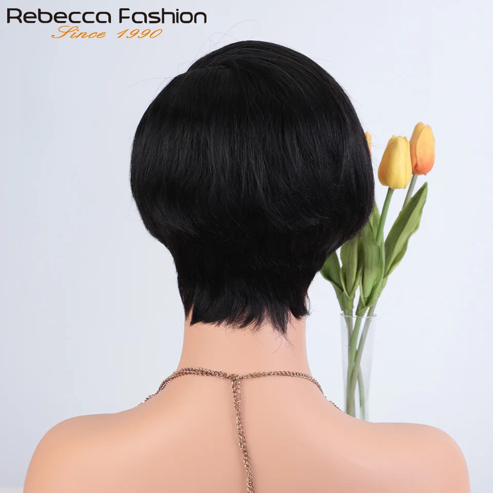 The Effortless Pixie Bob — Glueless Short Cut, 5x1 Lace Part | 100% Peruvian Human Hair | No Glue, No Fuss