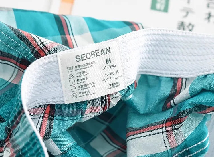 Underwear Men's Aro Pants Sleeping  Thin Cotton Low Waist Sexy Casual Shorts Quadrangle  U-shaped Pocket Home Pants