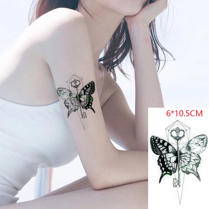 Anime Fire Flame Temporary Tattoo – Waterproof Flash Tattoo for Kids, Men & Women