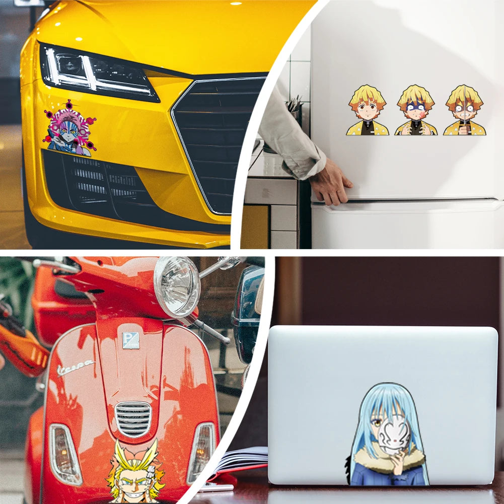 Demon Slayer Kanroji Mitsuri Motion Stickers – Anime Character Decals for Fans
