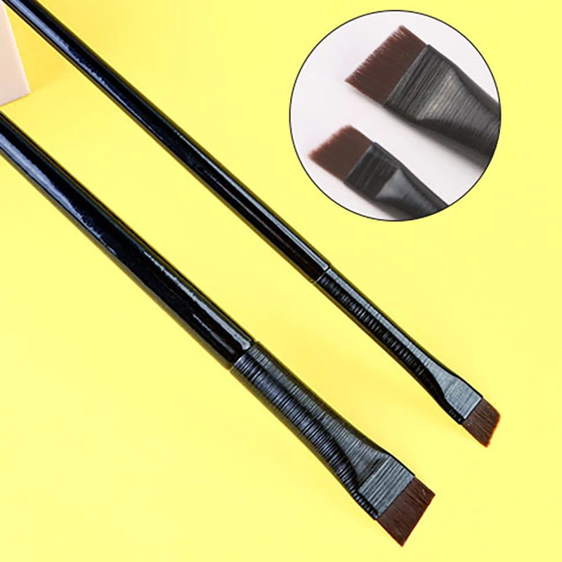 Eyebrow & Eyeliner Brush Set – Professional Flat Blade Contour & Liner Brow Tools