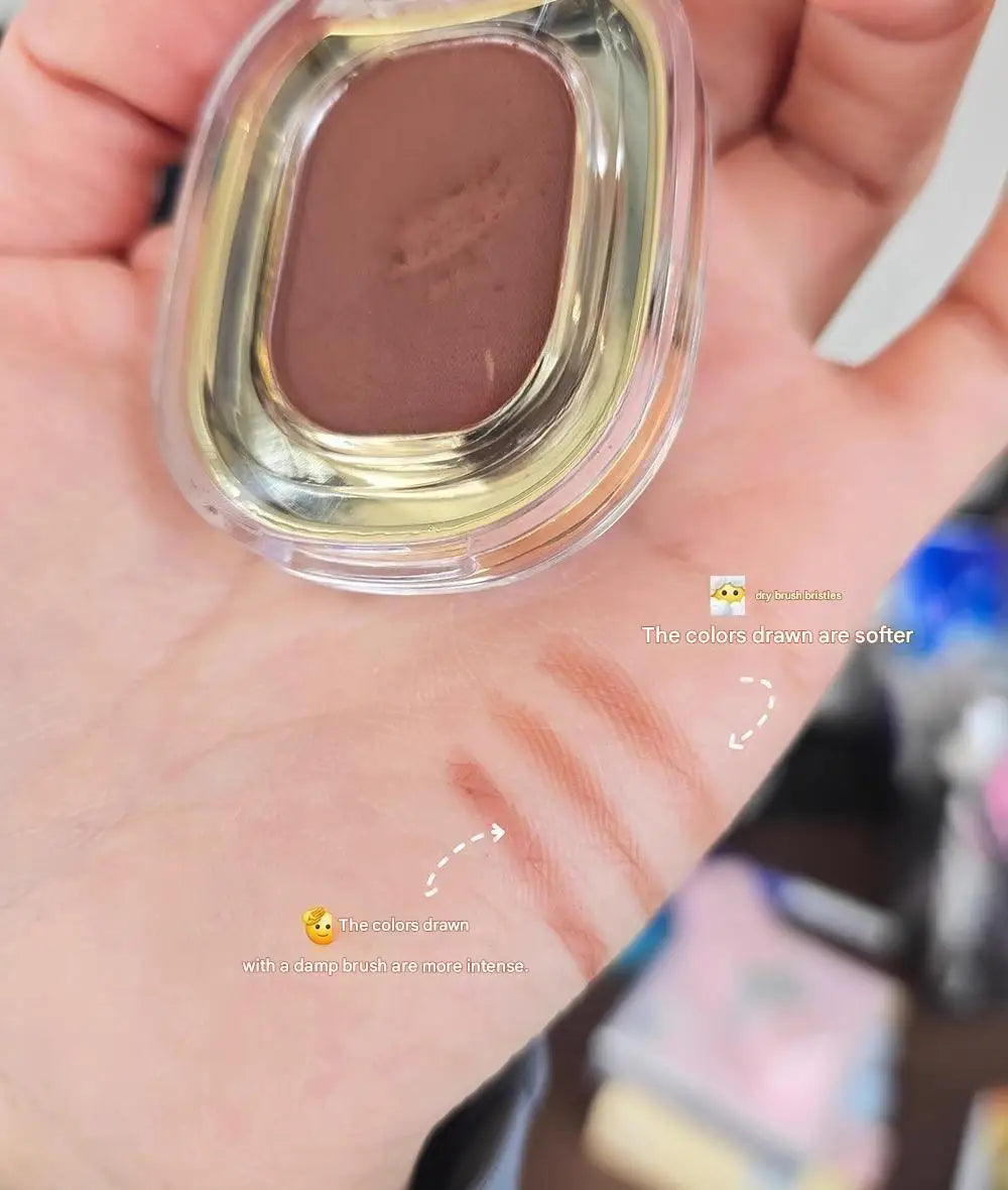 Monochrome Matte Brick Red Eyeshadow Silky Brown Powder Palette Waterproof Lying Silkworm Eyeliner Aegyo-sal Under Eye Makeup