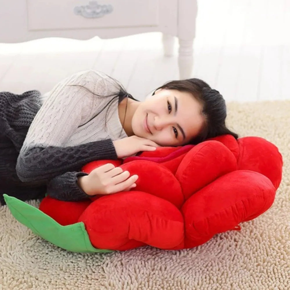 Rose Shaped Pillow | Plush Flower Cushion for Sofa, Car & Home Decor | 3 Sizes | Wedding Gift