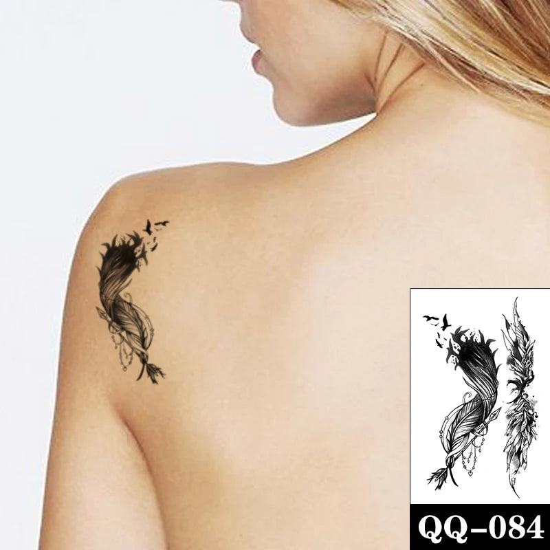 Sexy Red Lips Water Transfer Tattoo – Waterproof Body Art 10.5x6cm