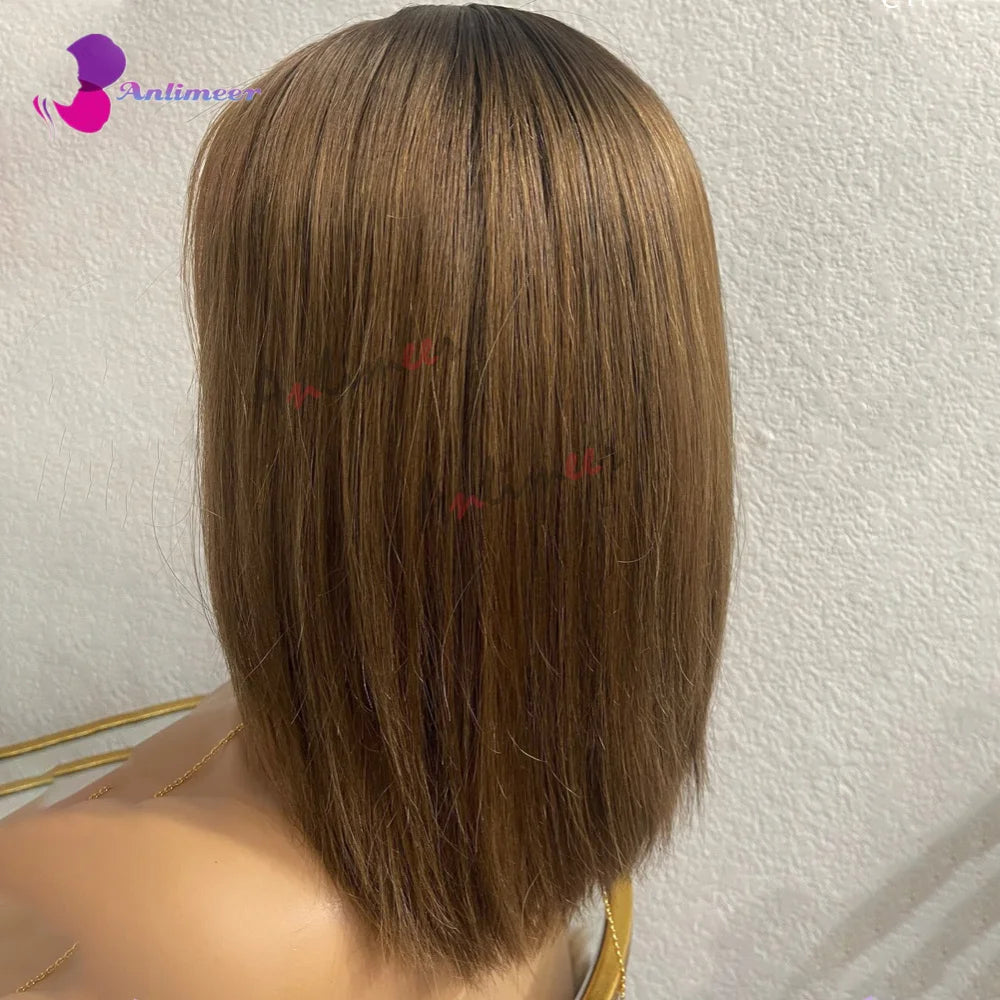 Highlight Wig Silk Straight Honey Blonde Wig Human Hair 4x4 Lace Closure Wigs Human Hair Wigs for Black Women Human Hair