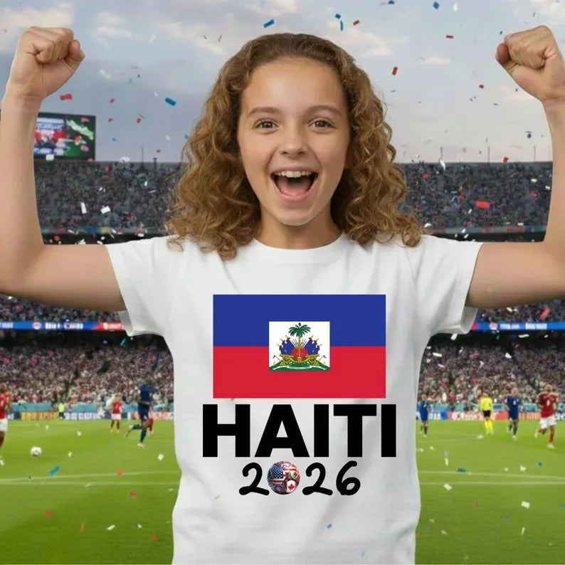 Haiti 2026 Soccer Fan T-Shirt – Haitian Football Lover Gift for Men, Women & Kids