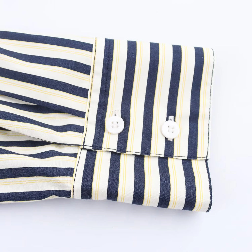 Women's clothing new autumn 2025 European and American fashion temperament casual striped shirt style dress