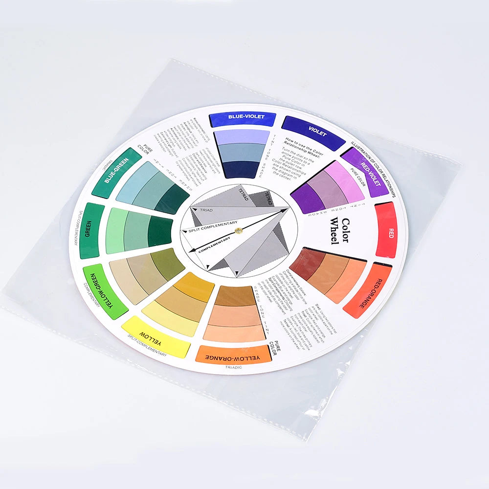 1pc Permanent Tattoo Makeup Lips Eyeliner Micro Pigment Color Wheel For Mixing Pigments Tattoo Accessories Ink Wheel