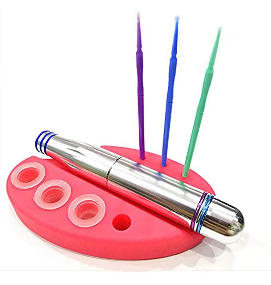 Oval Silicone Porta Cosmeticos Holder Stand For Microblading Pigment Ink Cup Machine Permanent Makeup Tattoo Accessories Supplie