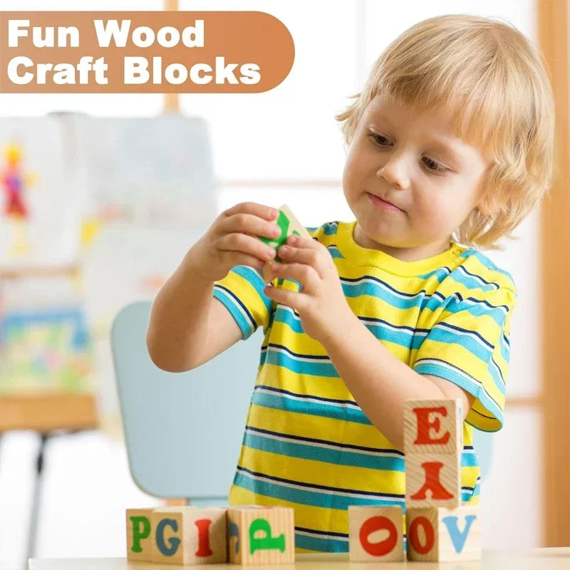 Unfinished Wood Cubes for Crafts | 12pcs 3.5cm Natural Pine Square Blocks | DIY Painting, Decor & Party Projects