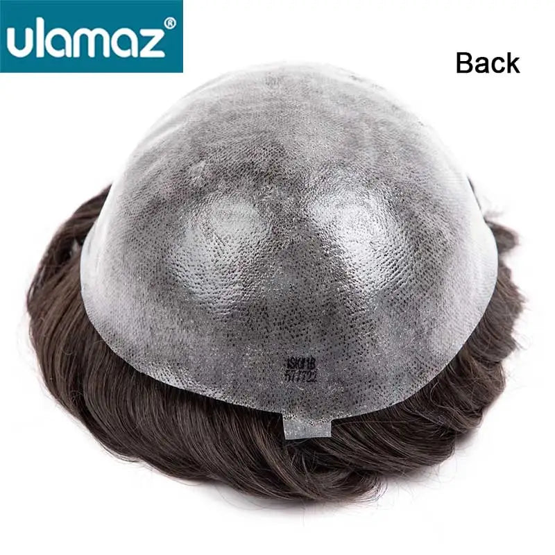 Microskin Hair System for Men | 0.12mm Invisible PU Base | 100% Indian Remy Hair | Knotless Toupee