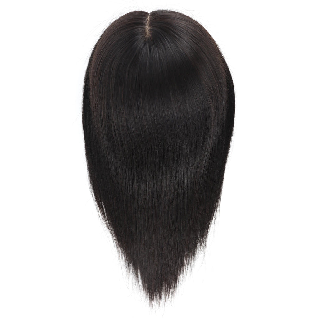 Medical Wig Real Remy Human Hair Silk Top Wig Full Hand Tied Breathable Silk Base Wig Elastic Net Comfortable Wearing for Women