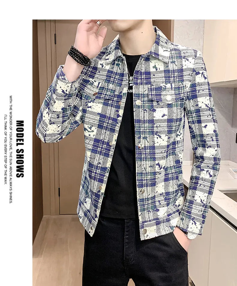 Men's Short Wool Blend Jacket – Thickened Warm Business Streetwear Overcoat