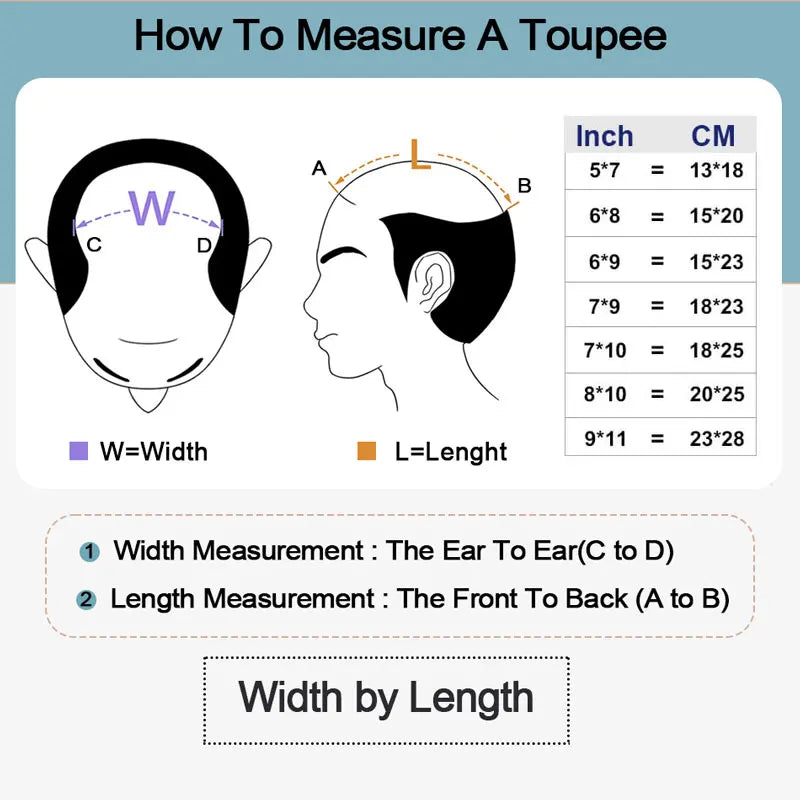 Microskin Hair System for Men | 0.12mm Invisible PU Base | 100% Indian Remy Hair | Knotless Toupee