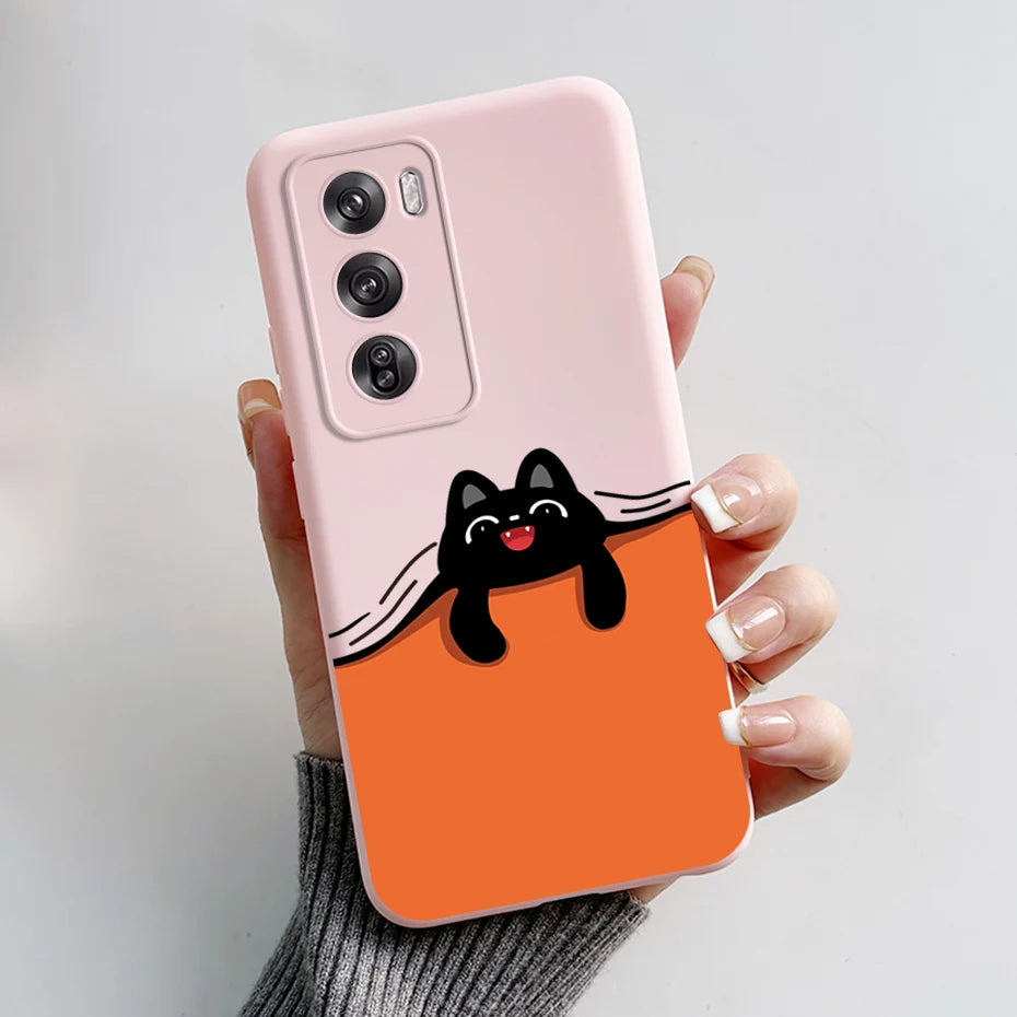 OPPO Reno 12 Pro 5G Phone Case – Cute Rabbit & Panda Soft Silicone Cover (CPH2629)