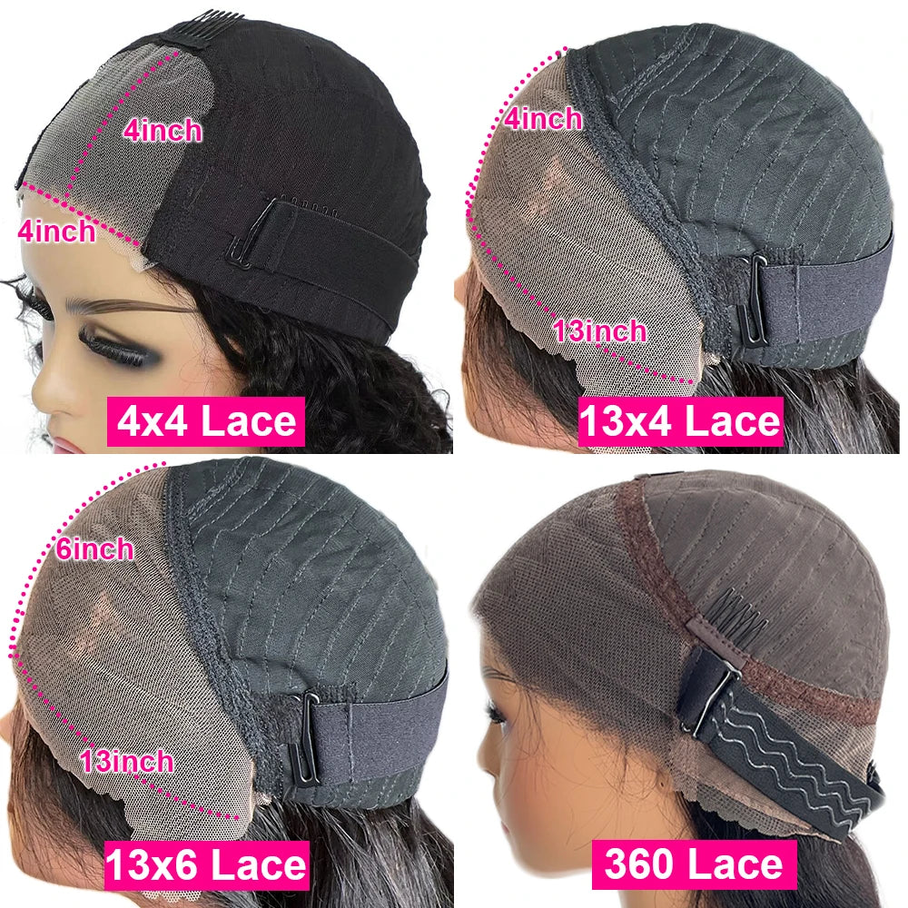 Glueless Wigs Human Hair Bouncy Curly 400 Density 13x6 HD Lace Frontal Wig Culry Human Hair Wig Wear And Go 4x4 HD Lace Wig