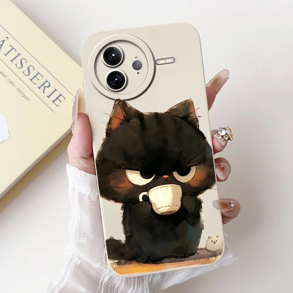 Xiaomi Poco F7 Ultra / F7 Pro Phone Case – Cute Cat & Panda Soft Silicone Shockproof Cover