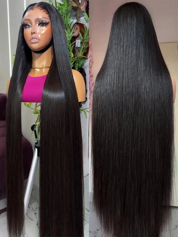 200 Density Straight Lace Front Wig Human Hair 13x4 HD Lace Front Wig for Women - Pre Plucked, Pre Cut, Bye Bye Knots