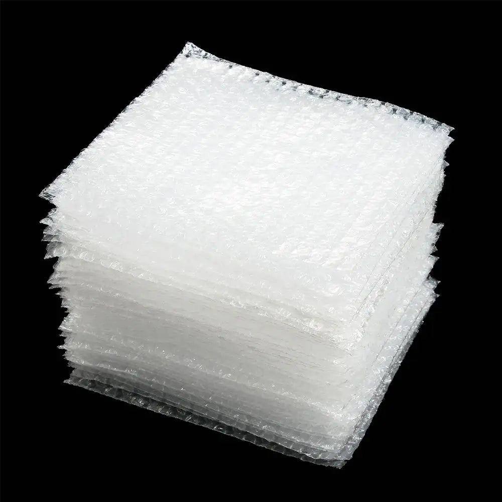 50pcs PE Clear Cushioning Covers Envelope Shockproof Package White Bubble Bag Protective Wrap Foam Packing Bags