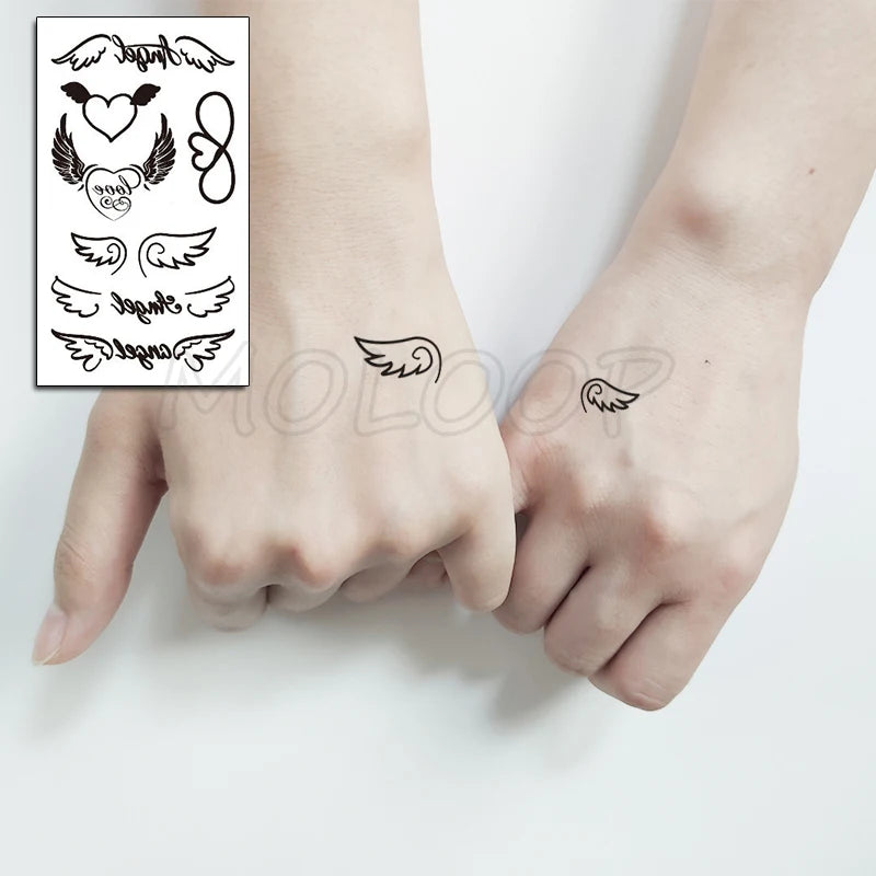 Sexy Red Lips Water Transfer Tattoo – Waterproof Body Art 10.5x6cm