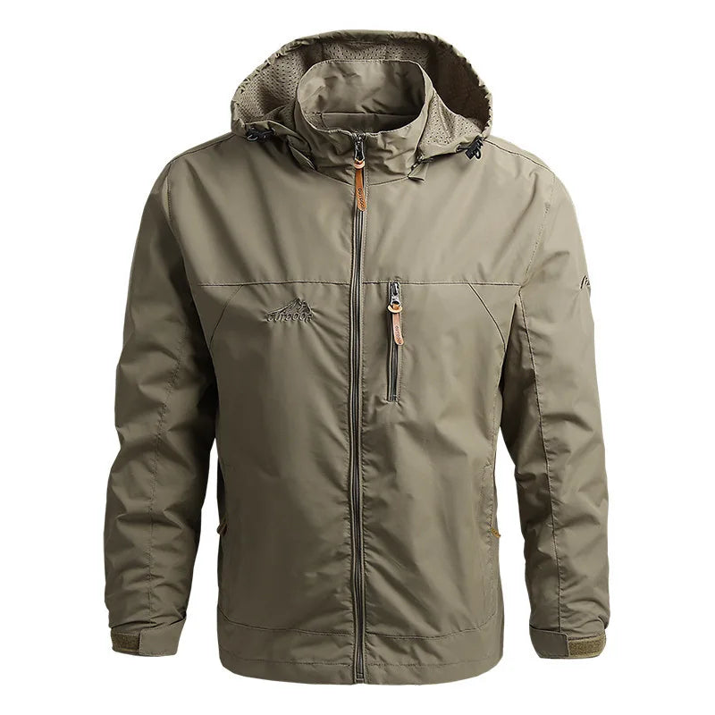 Men's Waterproof Softshell Tactical Jacket – Windbreaker for Hunting, Hiking & Fishing