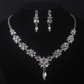 High-End Bridal Wedding Necklace & Earring Set – Elegant Evening Party Accessories