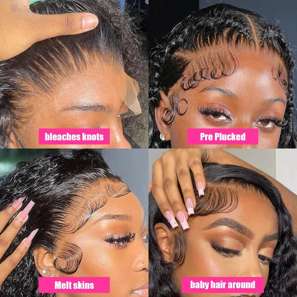 HD 13x6 Deep Curly Lace Front Human Hair Wigs On Sale Vietnamese 30 36 Inch Water Wave Glueless Lace Frontal Wig Raw Human Hair