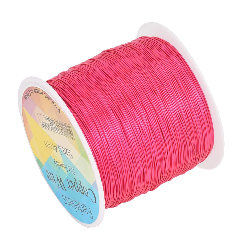 100M/roll Copper Wire 0.3/0.4/0.5mm Beading Cord DIY For Jewelry Making Accessories