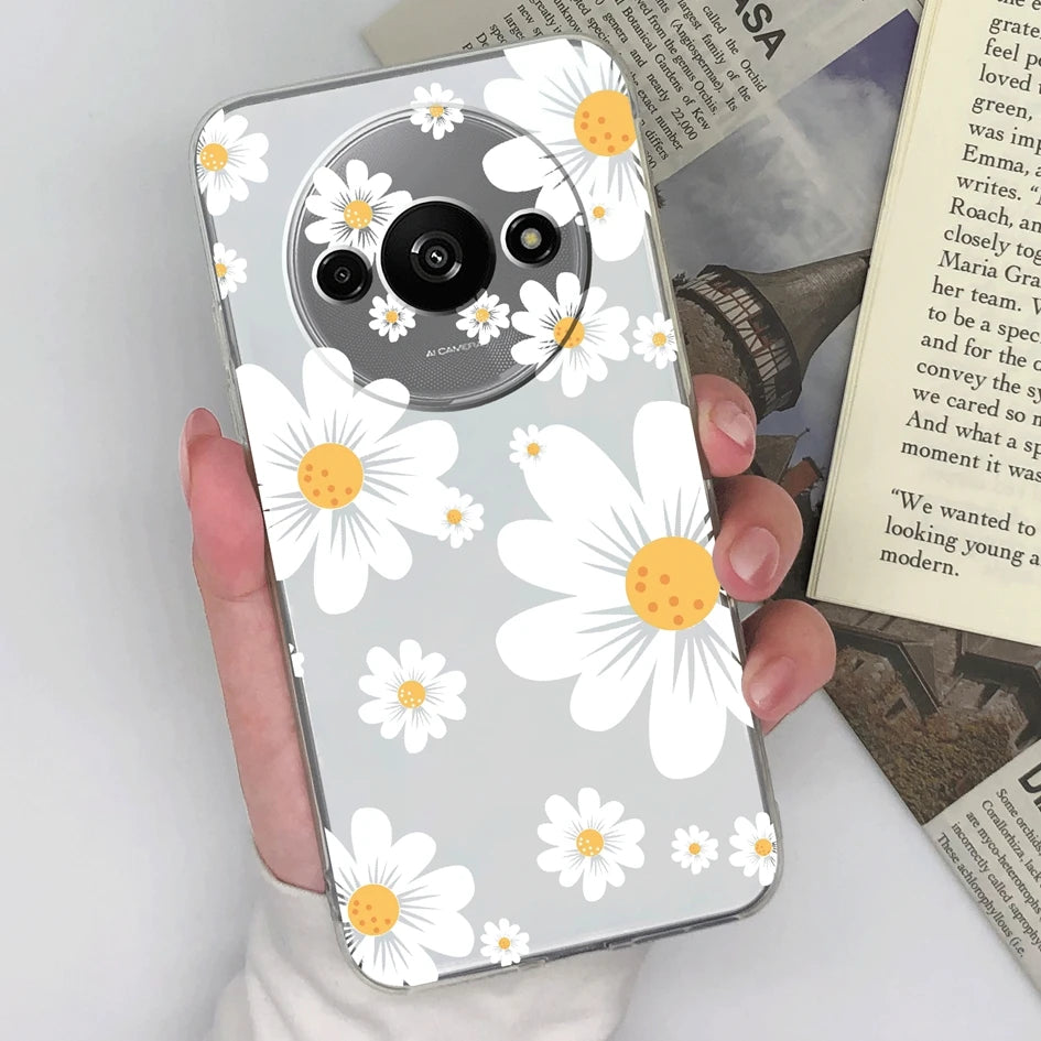 Xiaomi Redmi A3 Phone Case – Butterfly Coloured Drawing Back Cover with Screen Protector