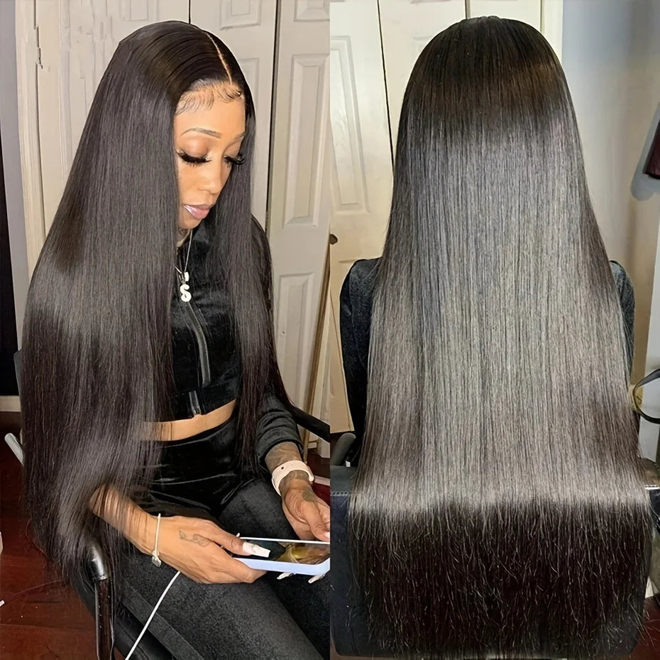 200 Density Straight Lace Front Wig Human Hair 13x4 HD Lace Front Wig for Women - Pre Plucked, Pre Cut, Bye Bye Knots